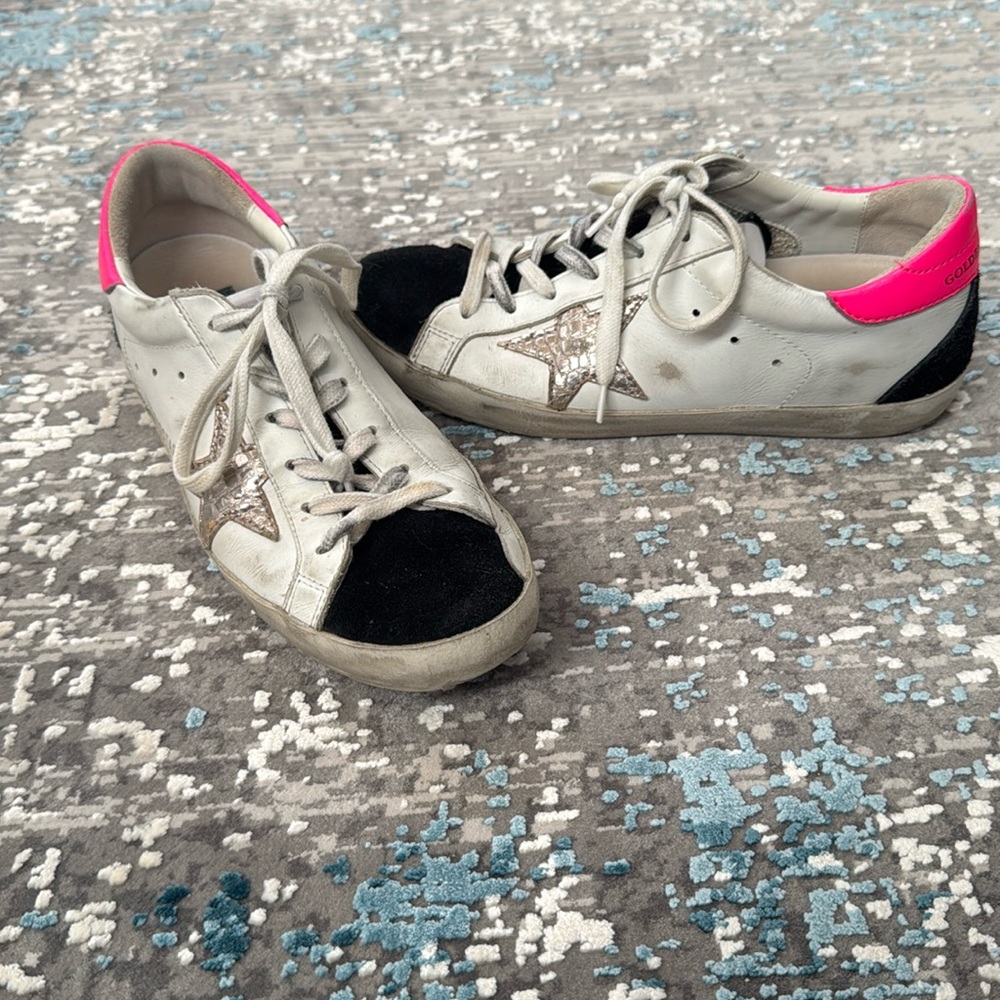 Golden Goose Pink/Black/White Superstar 37